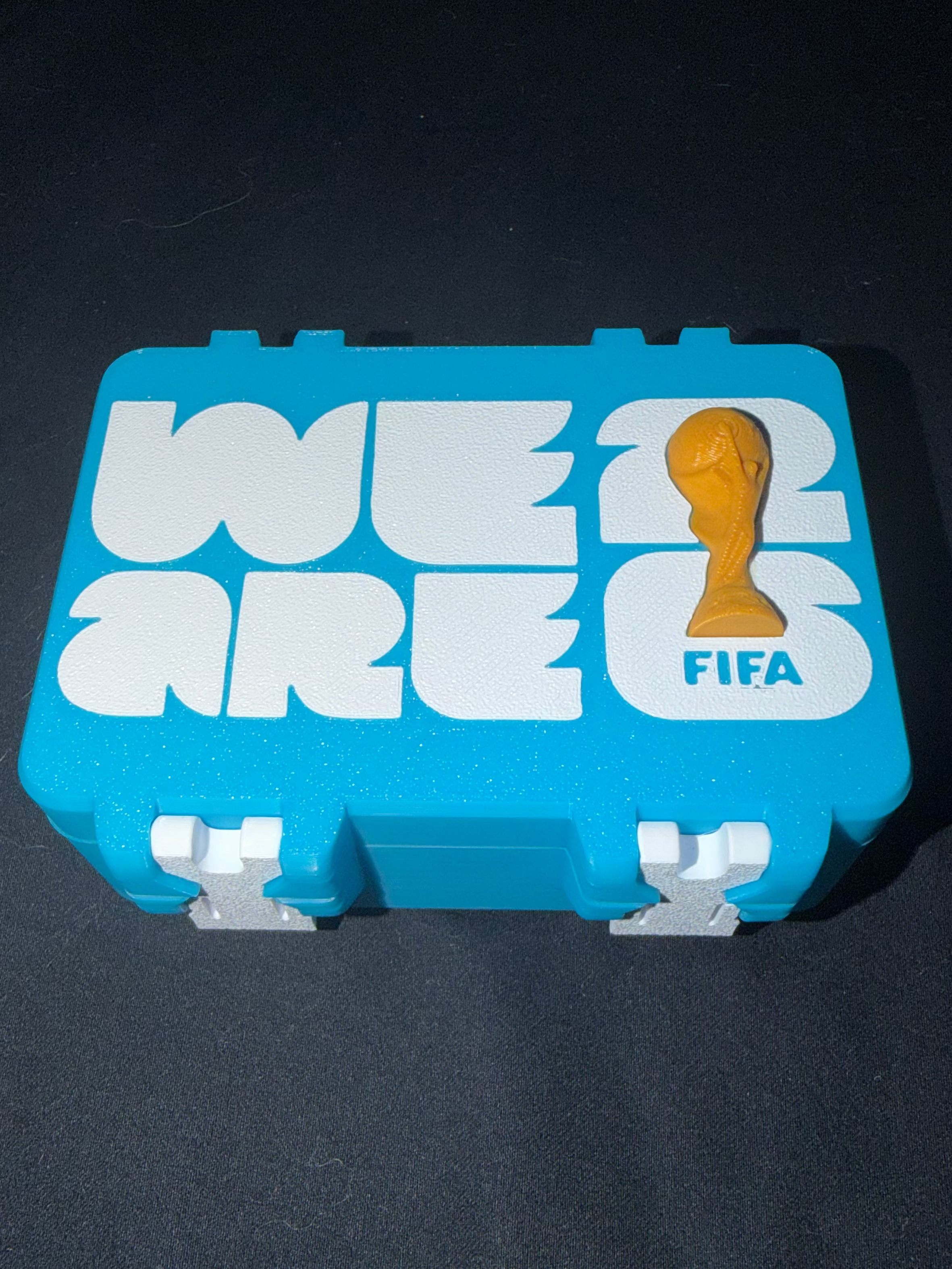 Caja doble compartimiento de stickers album Mundial 2026 (500)