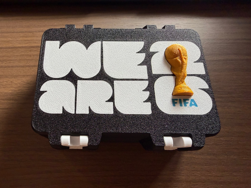 Caja doble compartimiento de stickers album Mundial 2026 (500)